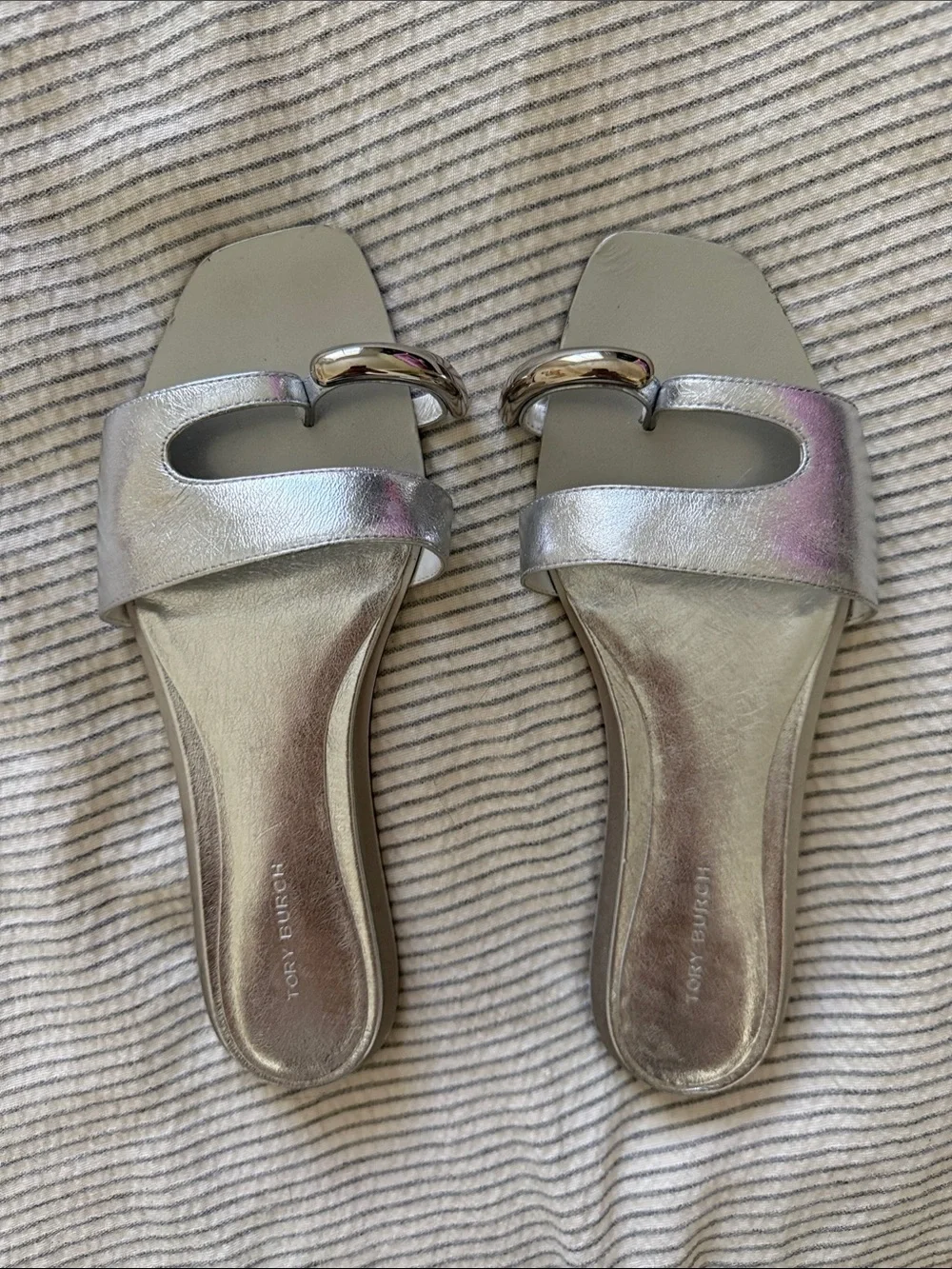 Tory Burch sleek metallic